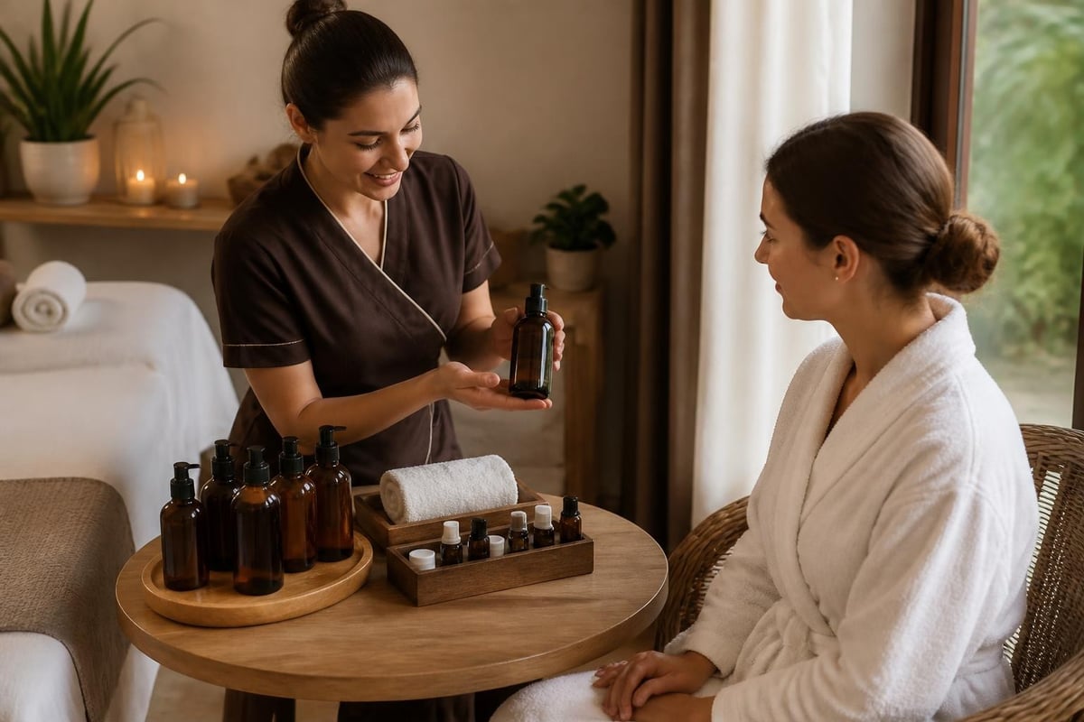 Stratégies de vente conseil d'huiles de massage