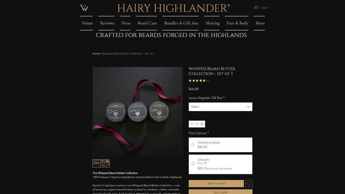 Top 8 Beard and Grooming Kit Picks for Men in 2026 - Whipped Beard Butter Collection – Set of 3