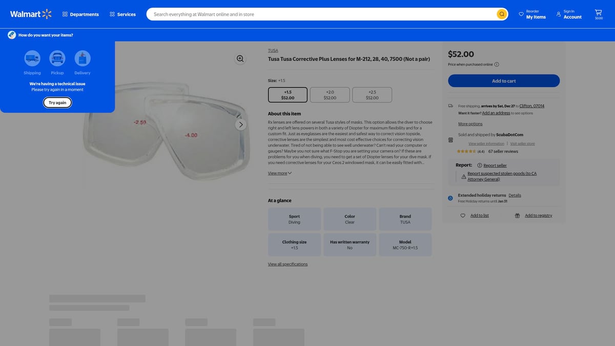 Top 7 Tusa Snorkel Mask Picks for 2026 Adventures - TUSA Tusa Corrective Plus Lenses for M-212, 28, 40, 7500 (Not a pair)