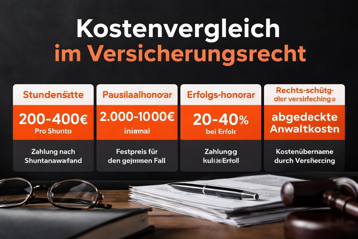 Kostenmodelle Versicherungsrecht