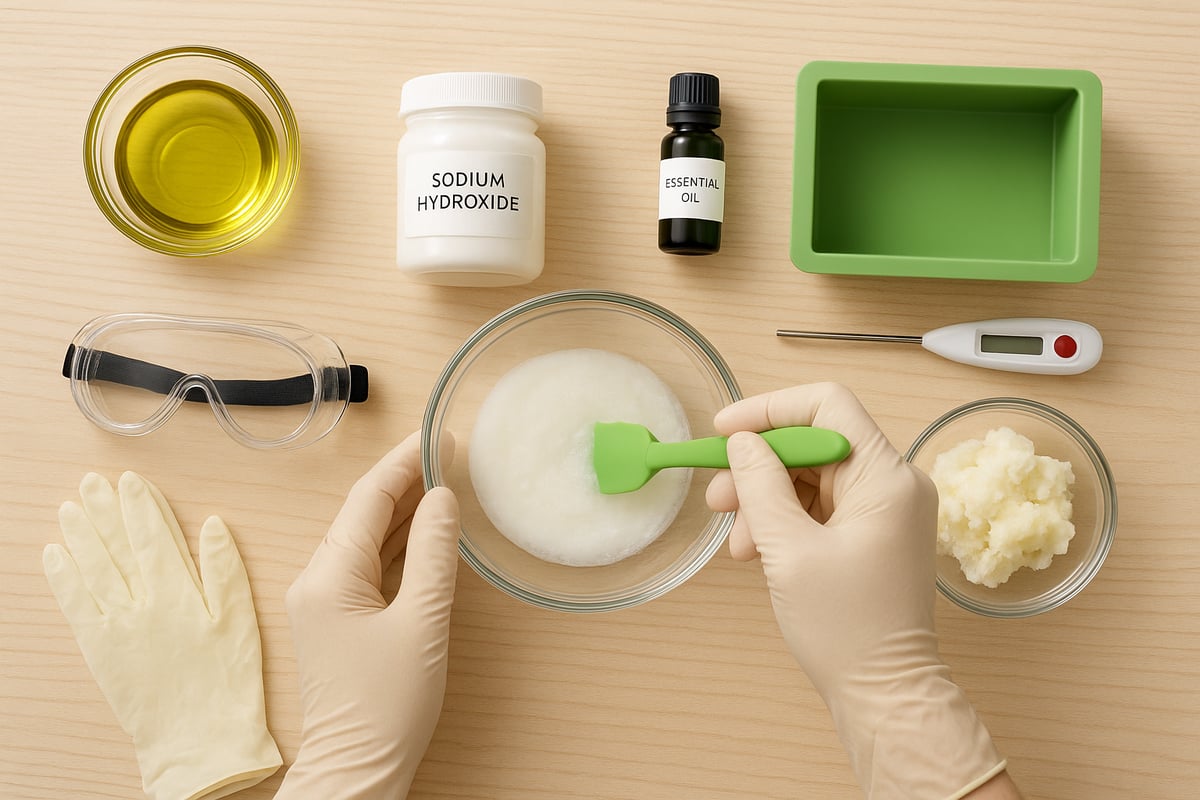 コールドプロセス洗顔石鹸の作り方・工程ガイド【手作り派向け】