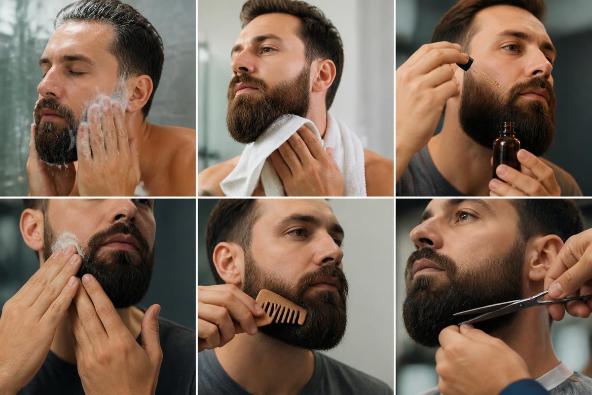 Bartpflege Routine