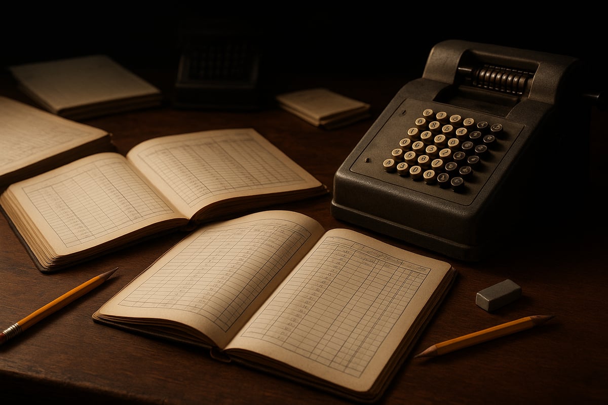 The Era Before Digital Spreadsheets: Manual Calculations and Ledgers