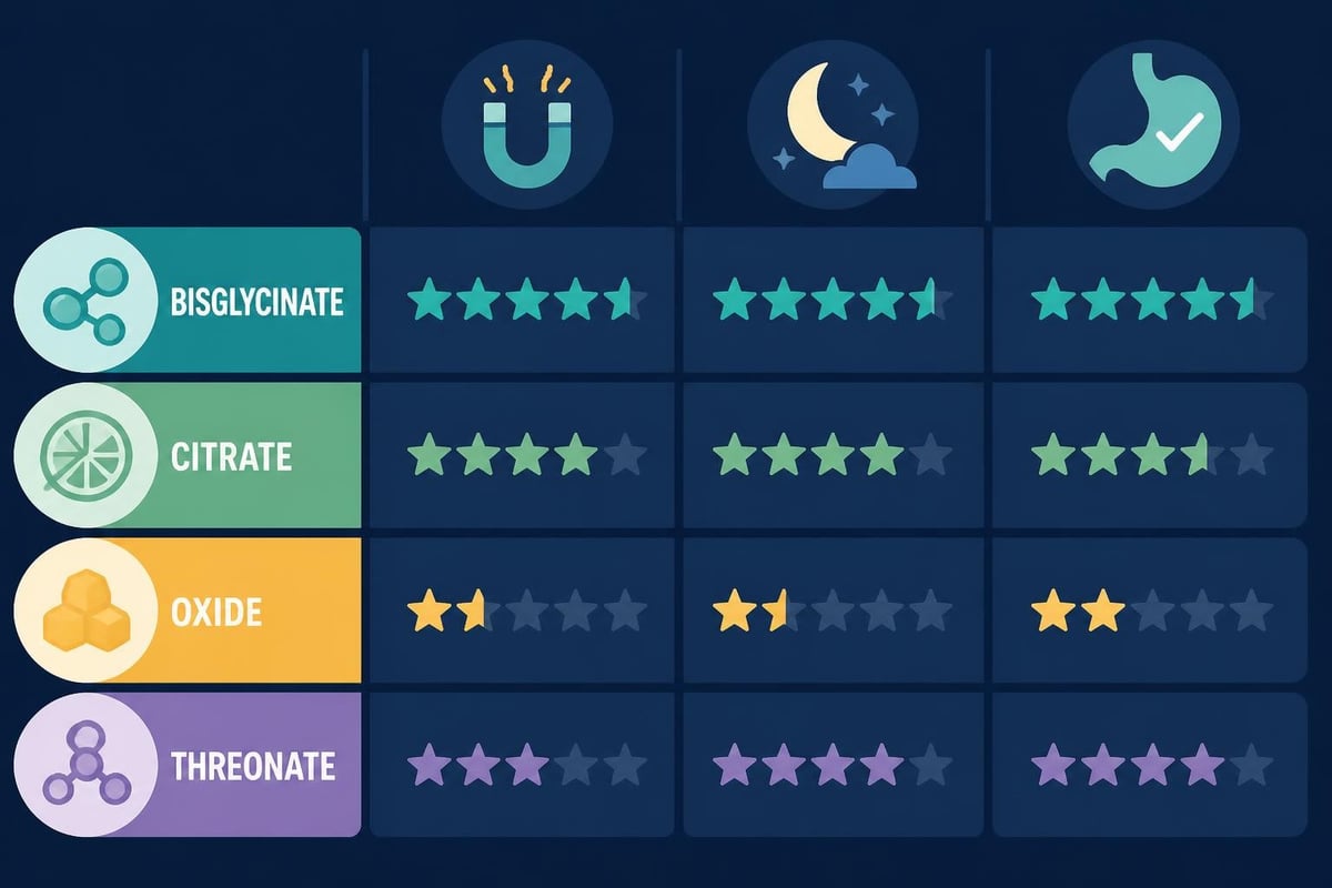 Magnesium supplement comparison
