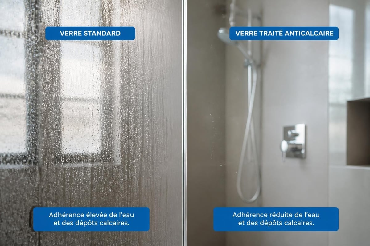 Traitement anticalcaire verre