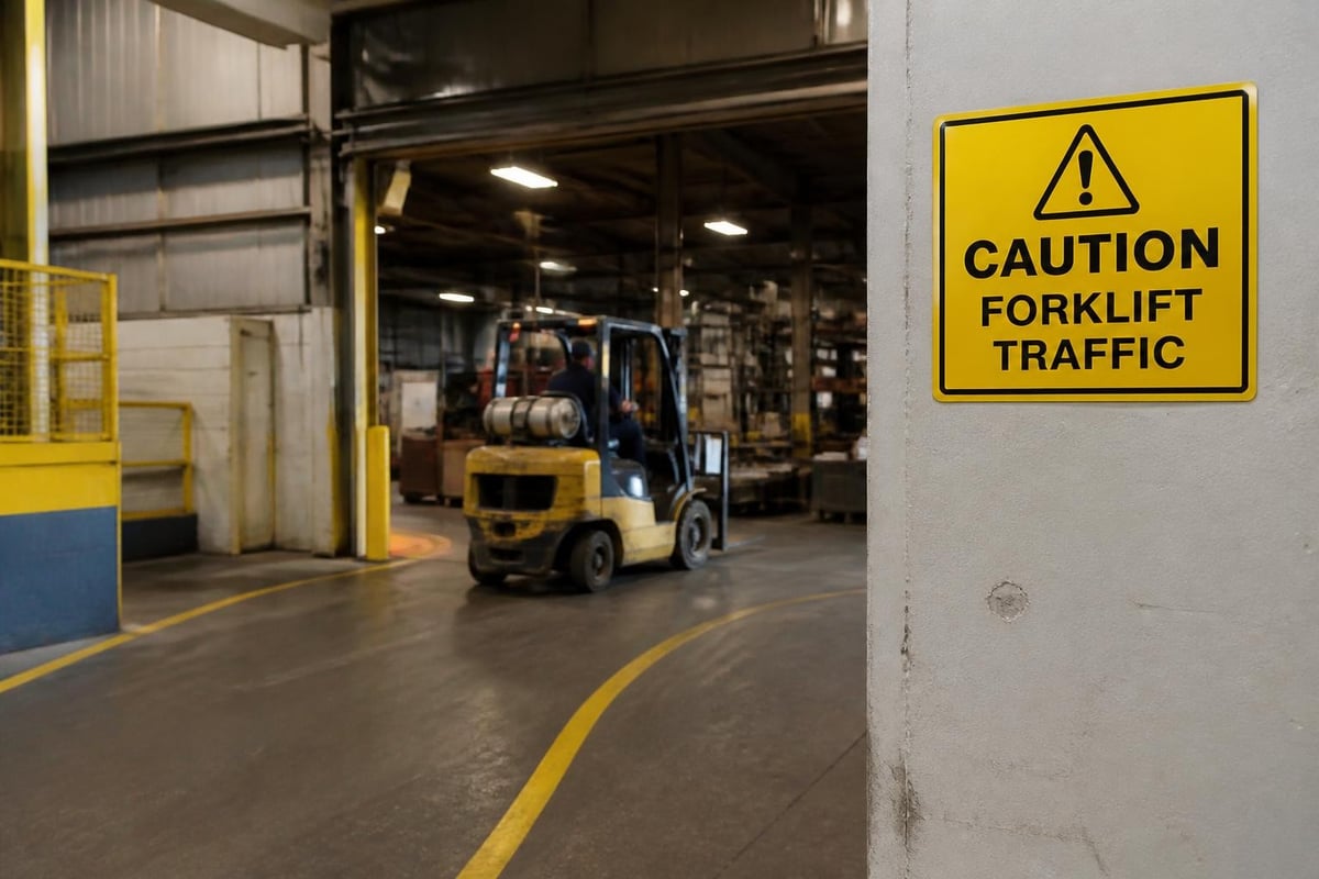 Warning signage placement strategy