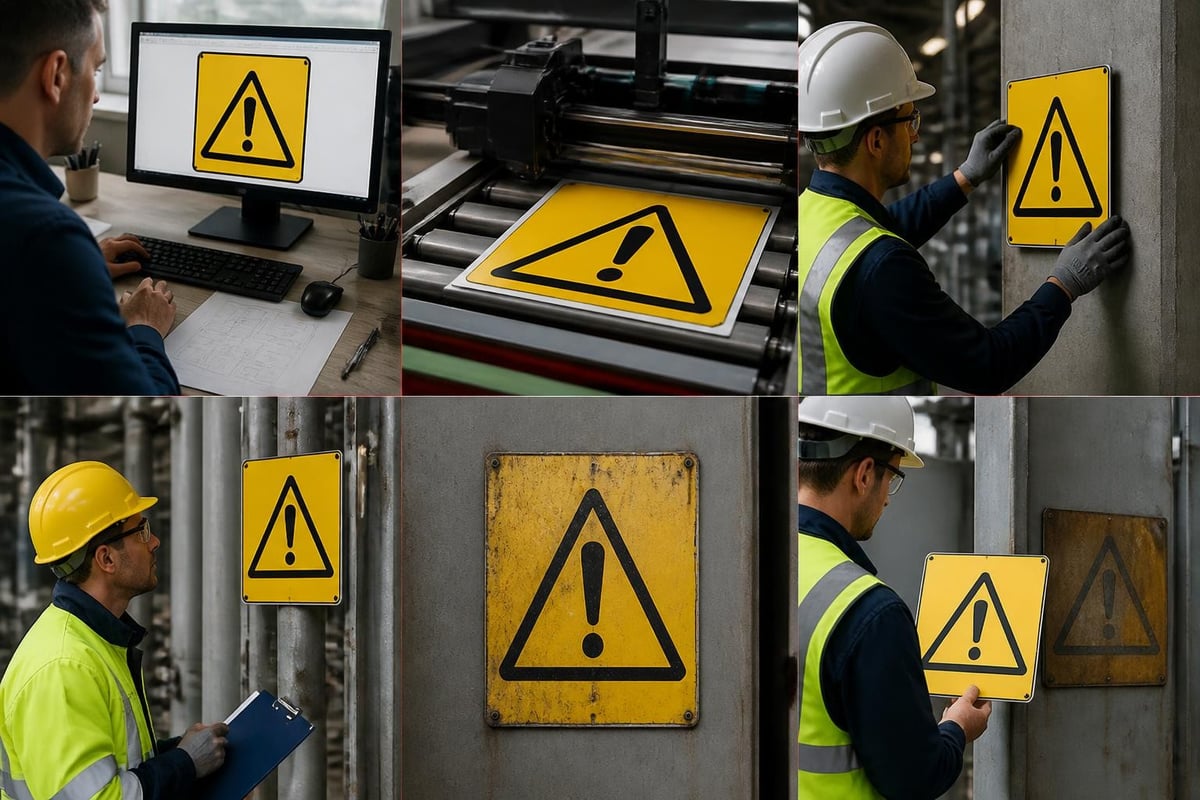 Warning signage lifecycle