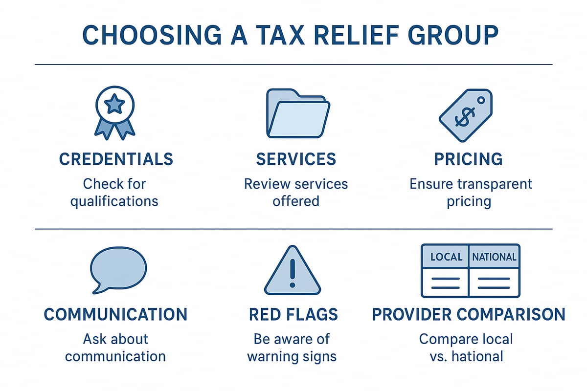 How to Choose the Right Tax Relief Group in 2026: Criteria & Red Flags