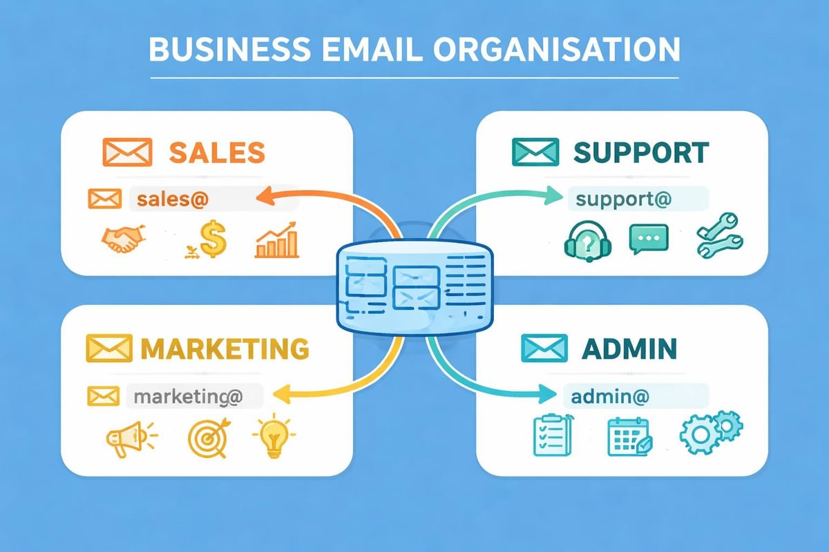 Email address structure for business departments