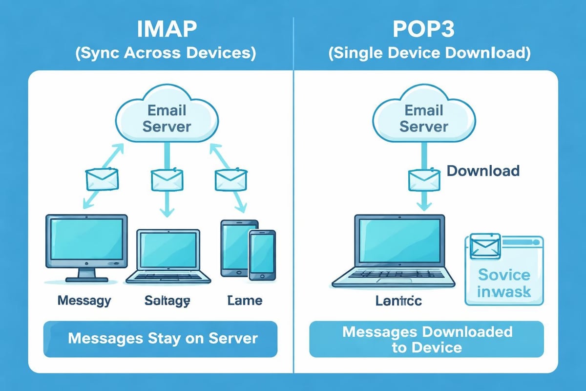 Email client configuration comparison