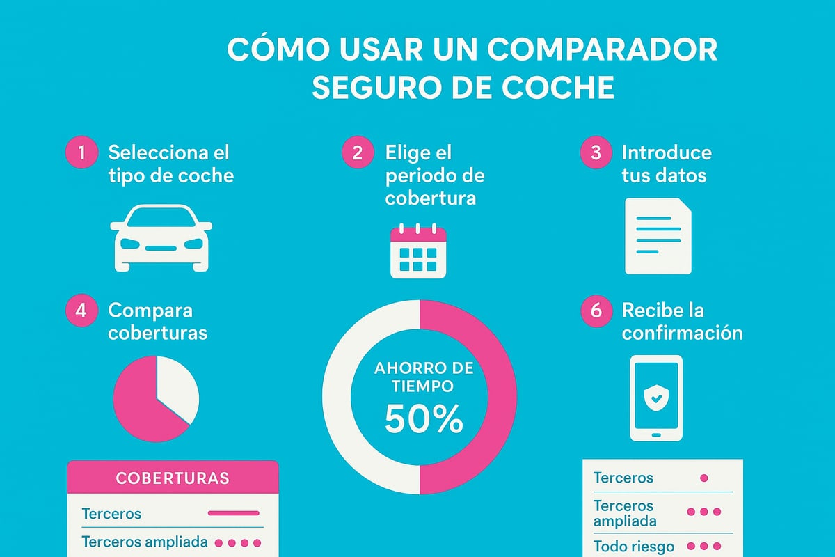 Gu&iacute;a paso a paso: c&oacute;mo comparar y contratar tu seguro coche por d&iacute;as