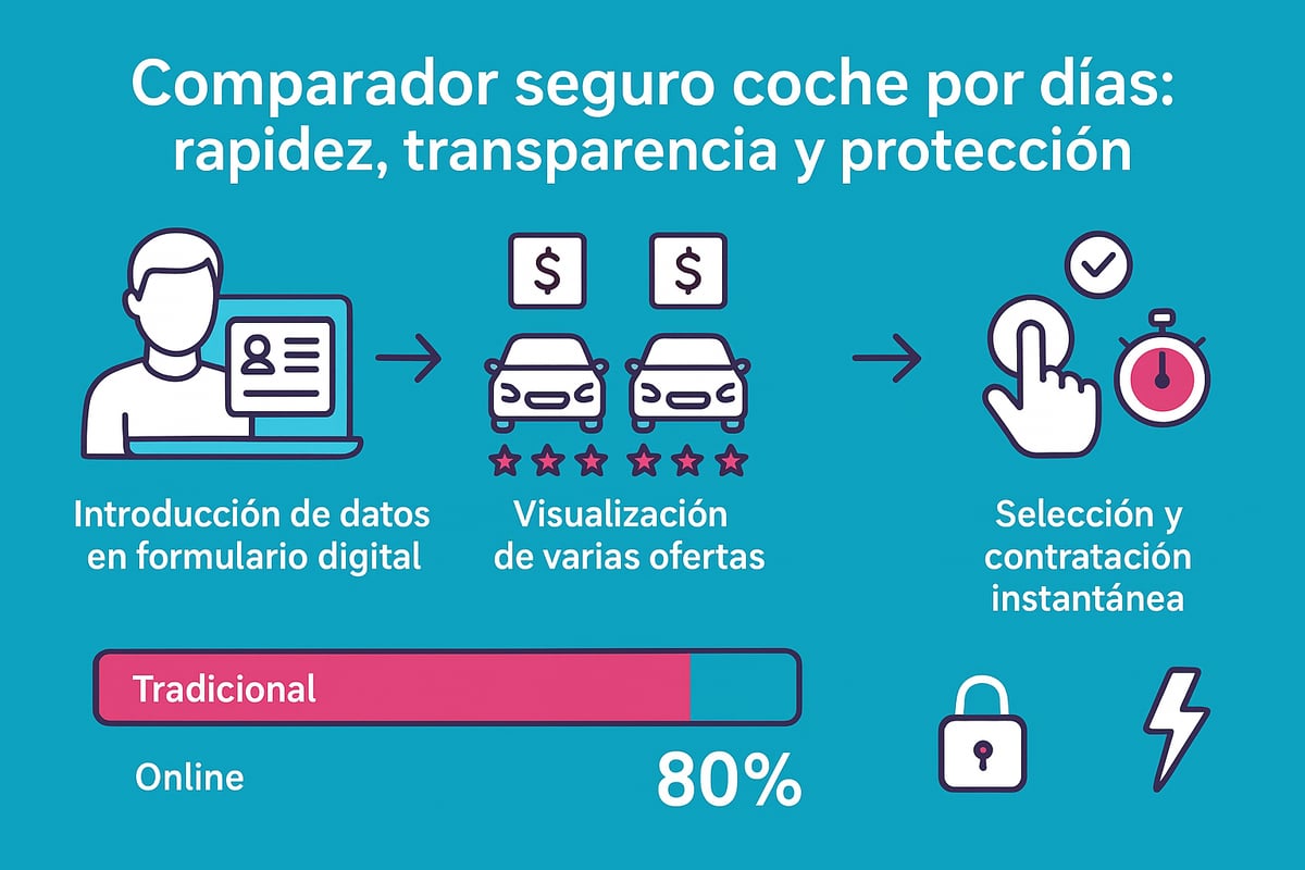 C&oacute;mo funciona un comparador de seguro coche por d&iacute;as
