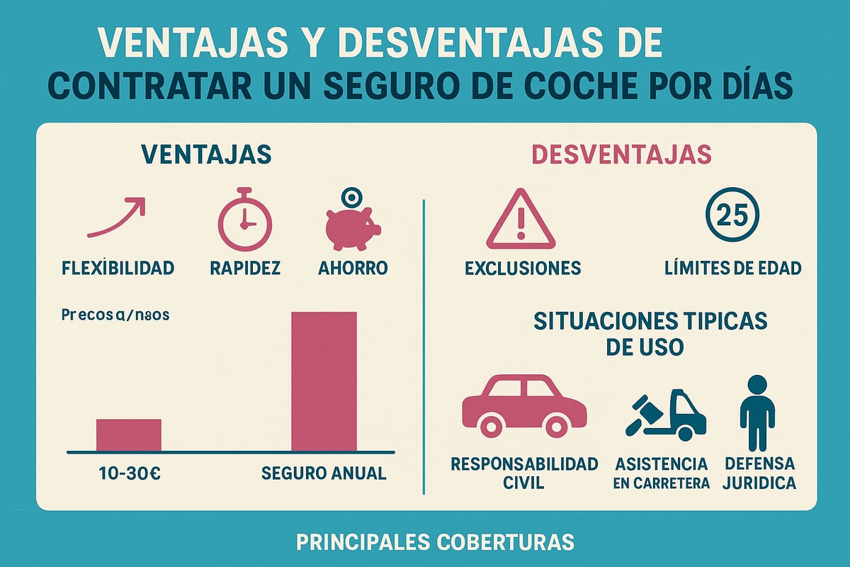 Ventajas y desventajas de contratar un seguro por d&iacute;as