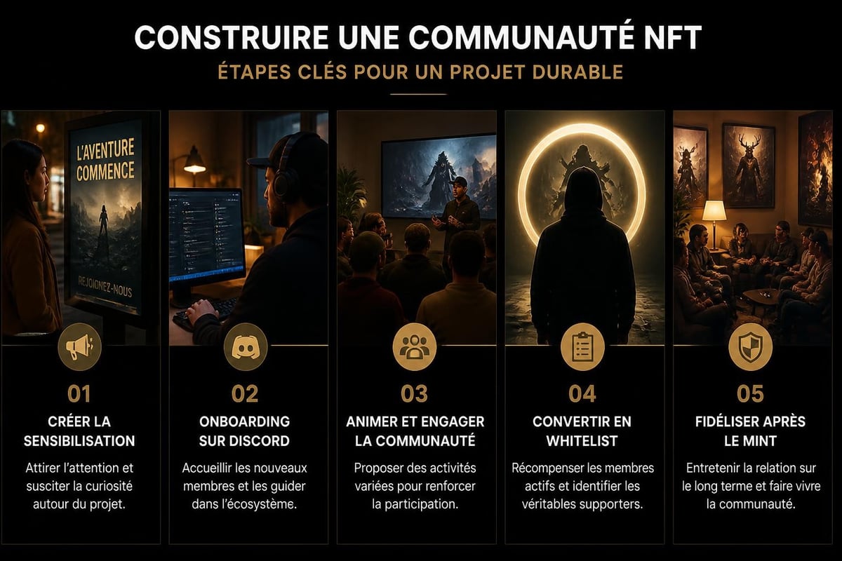 NFT community growth funnel