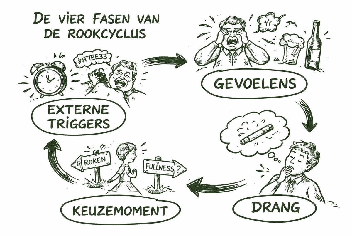 Trigger-gevoel-drang-keuze cyclus