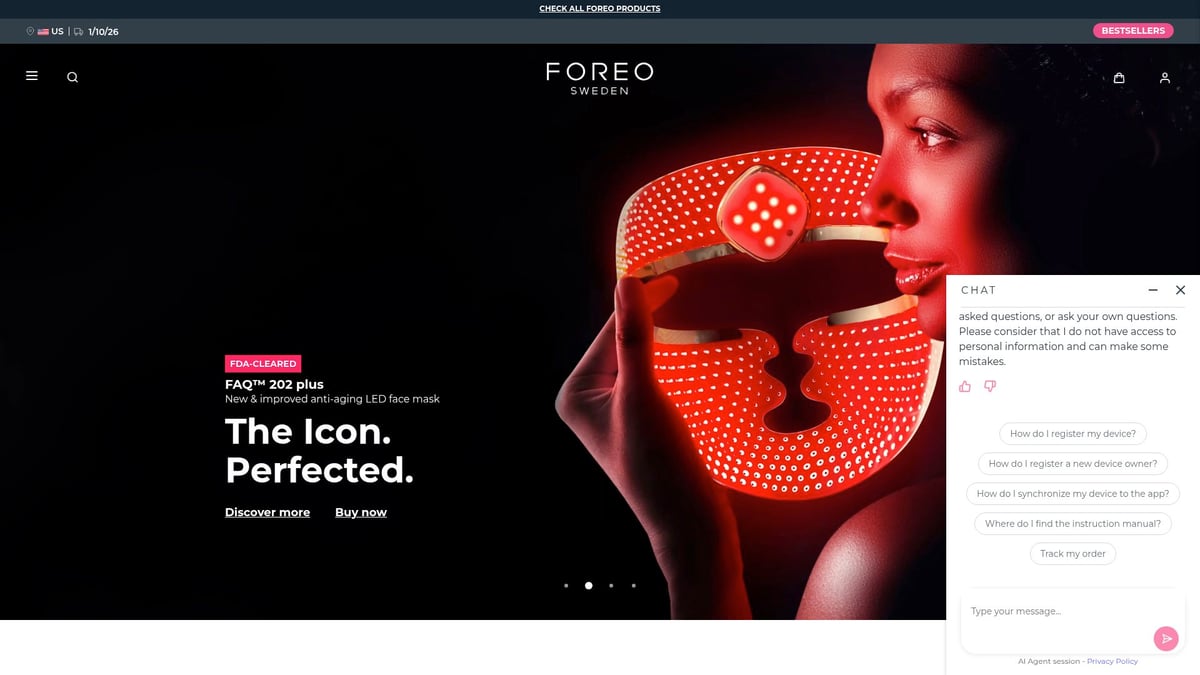 9 Essential Beauty Products Skin Lovers Need in 2026 - Foreo Luna 4 Smart Facial Cleansing Device