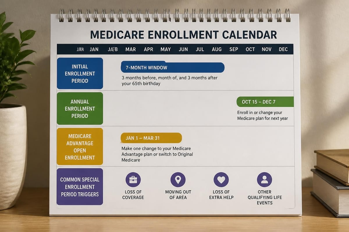 Best Medicare Plans for 2026: Coverage & Options Guide 3 Medicare enrollment timeline