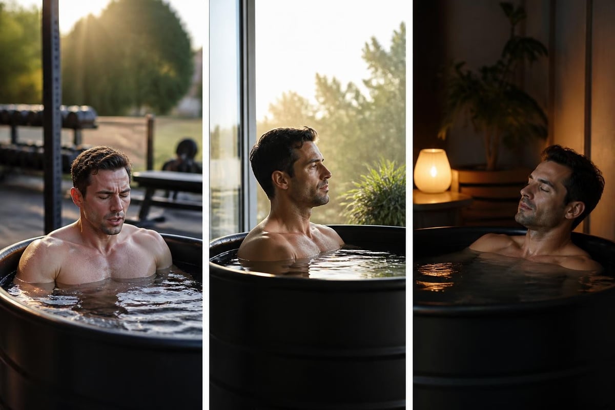 Cold plunge recovery routine