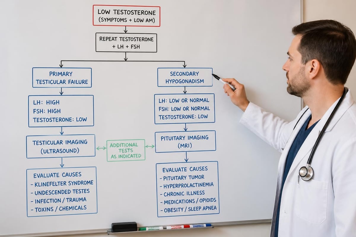 Diagnostic pathway for testosterone deficiency Diagnostic pathway for testosterone deficiency