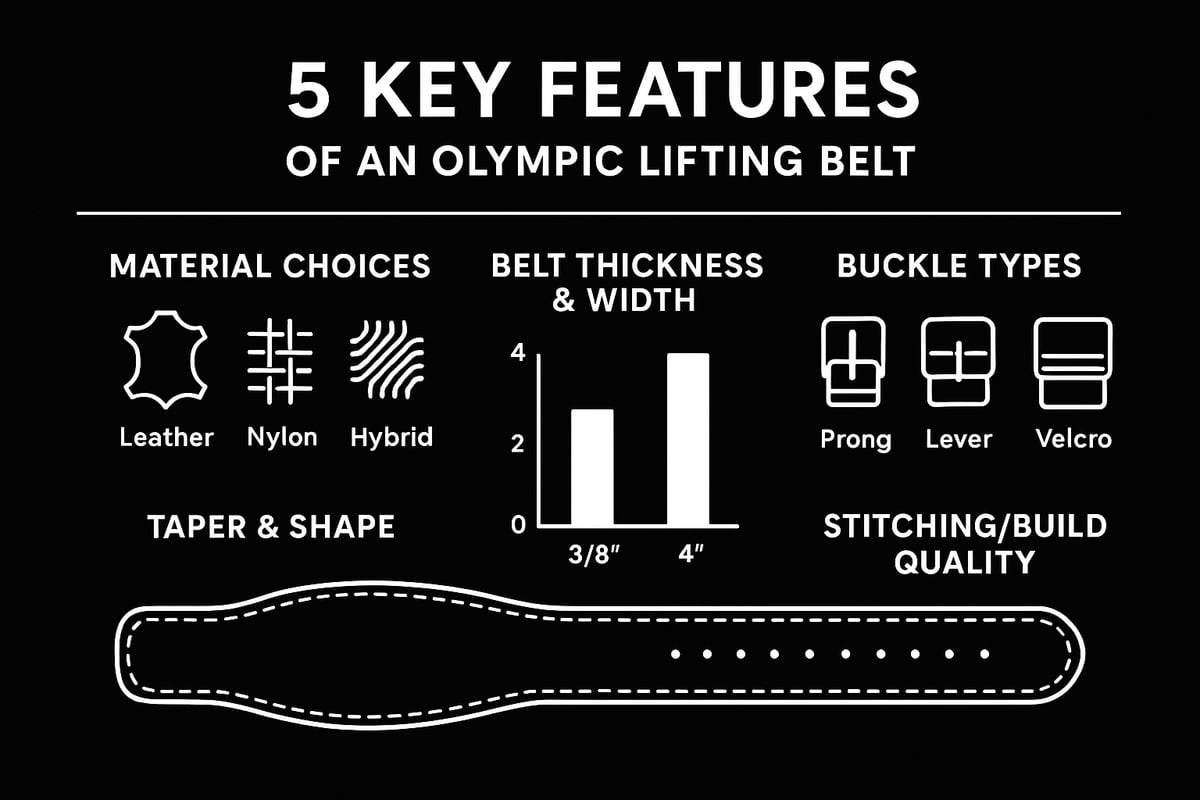 Key Features to Look for in an Olympic Lifting Belt