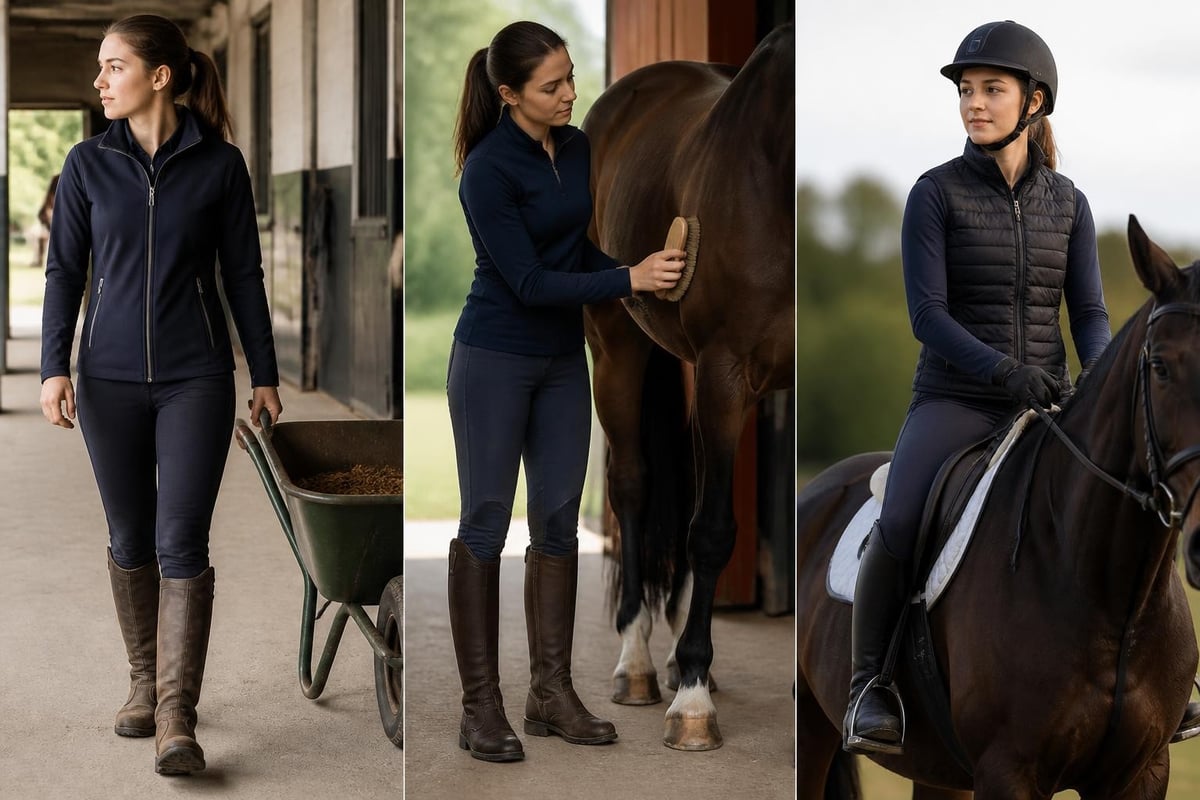 Stable yard to saddle transition