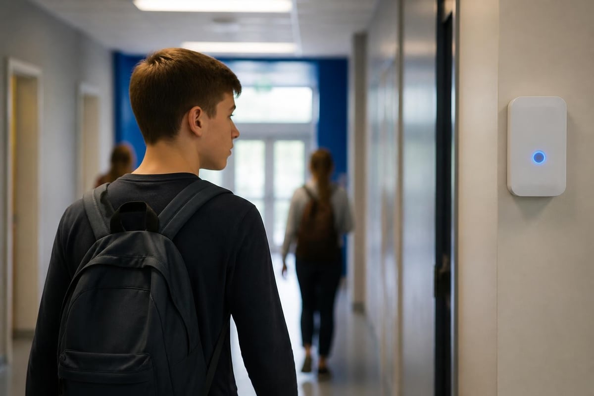 School bathroom monitoring technology balance