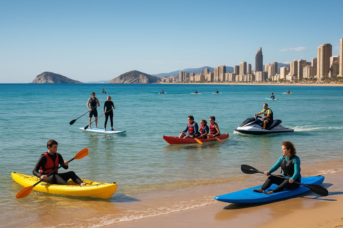 Motos de Agua Benidorm - article 6c08c9fd 8058 4417 948 fotografia realista y de alta calidad que muestre 0 uf518q Por qué Benidorm es Ideal para Actividades Acuáticas Todo el Año