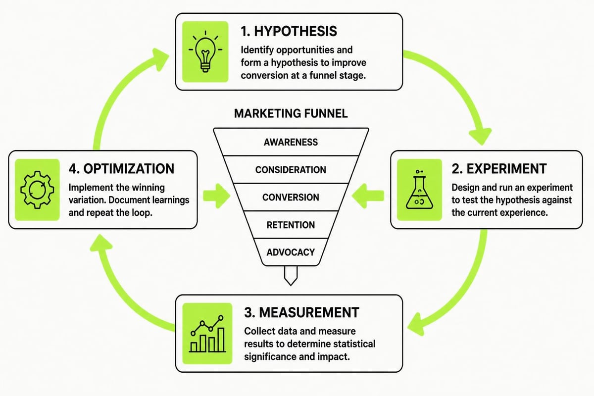 Growth marketing experimentation cycle