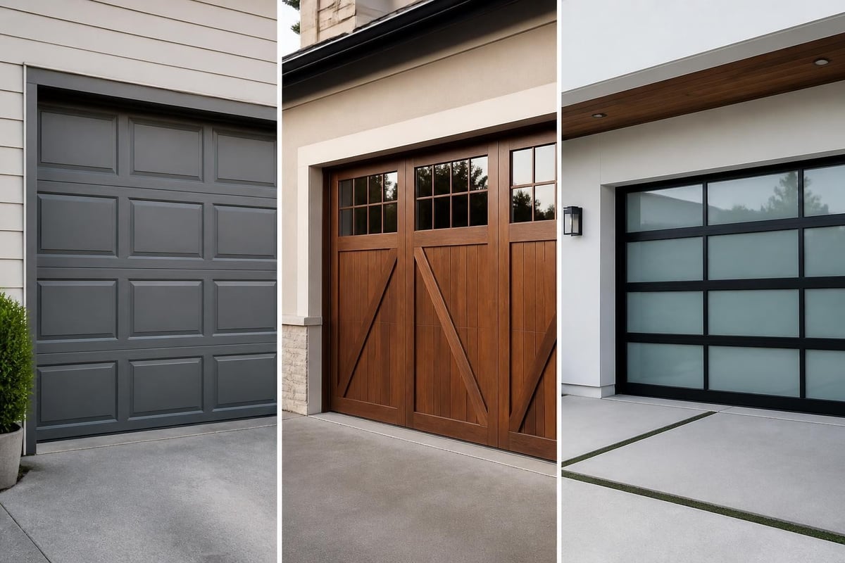 Garage door materials comparison