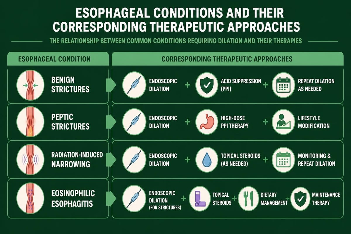 Clinical indications for EGD with dilation procedures