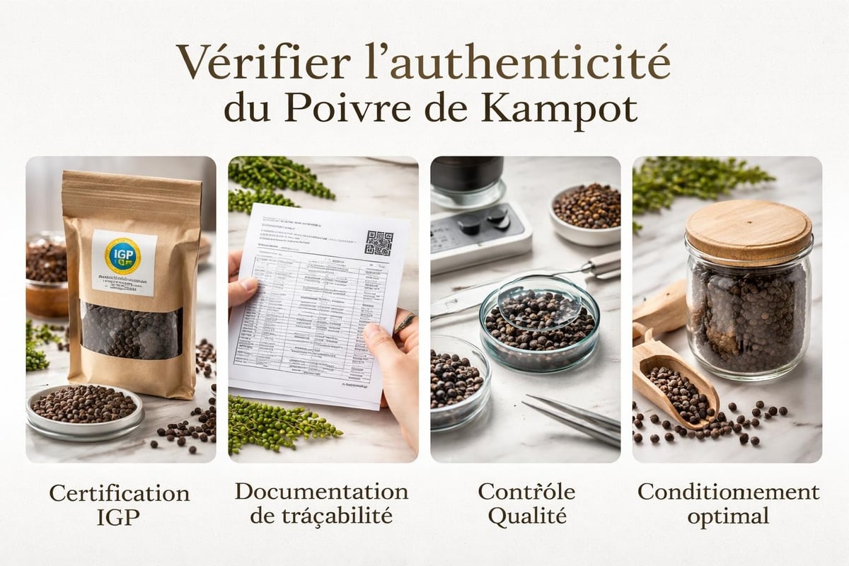 Processus de sélection d'un fournisseur de poivre Kampot