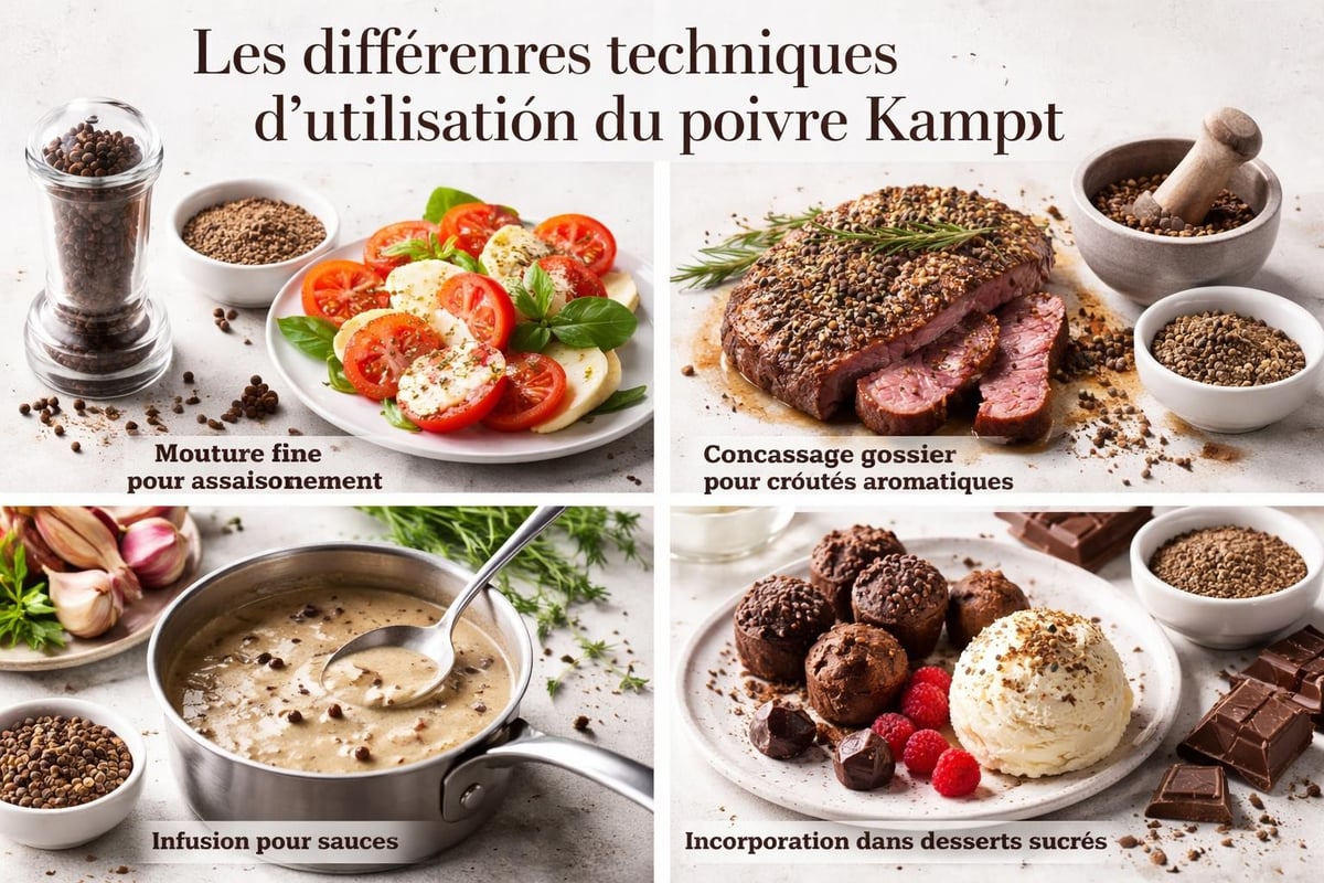 Applications culinaires du poivre Kampot