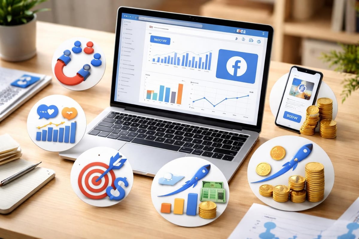 Facebook campaign metrics dashboard