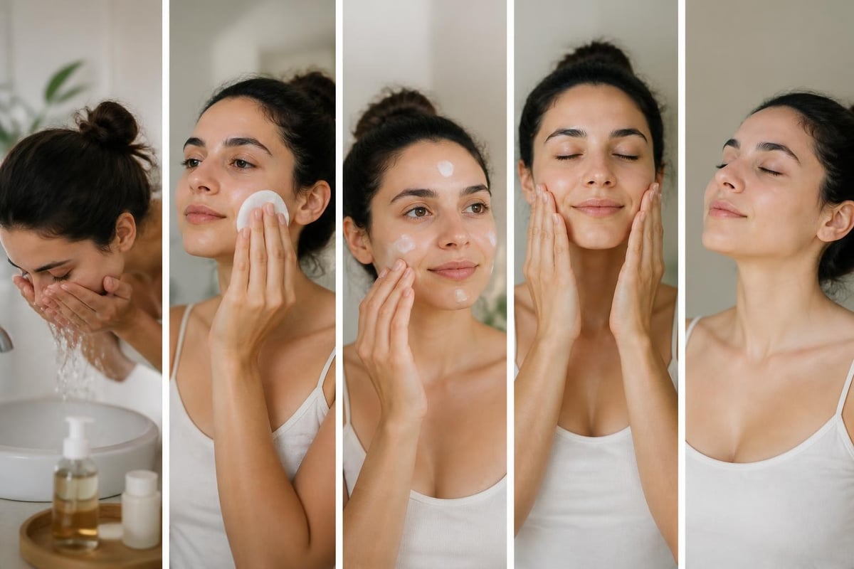Proper moisturiser application steps