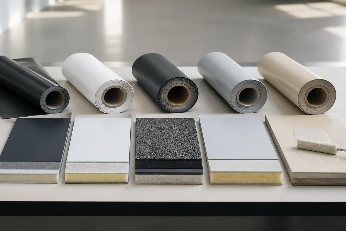 Comparing flat roof waterproofing membrane types