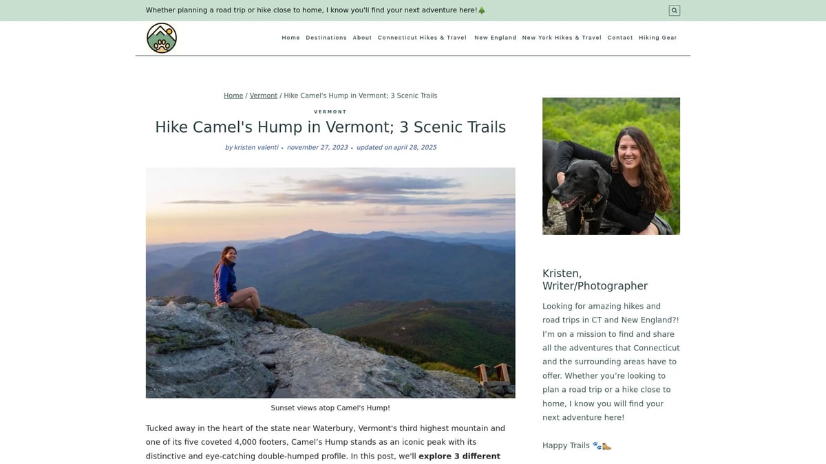 10 Best Hikes in Vermont for Scenic Adventures 2025 - Camel’s Hump – Waterbury/Huntington