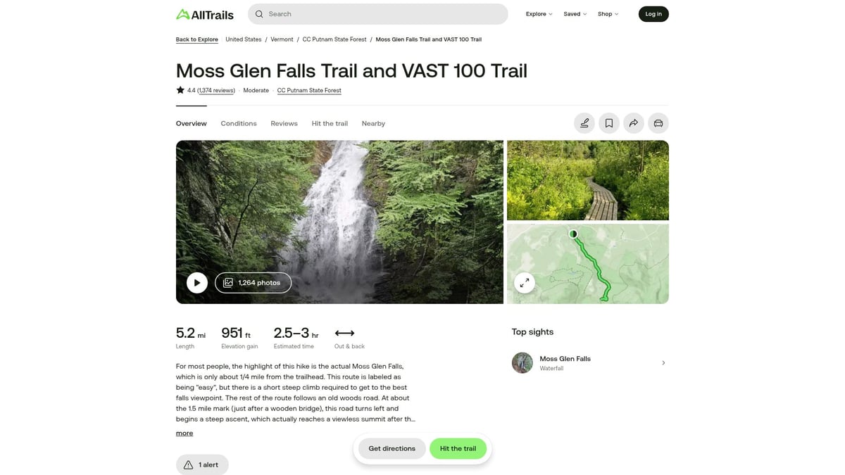 10 Best Hikes in Vermont for Scenic Adventures 2025 - Moss Glen Falls – Stowe