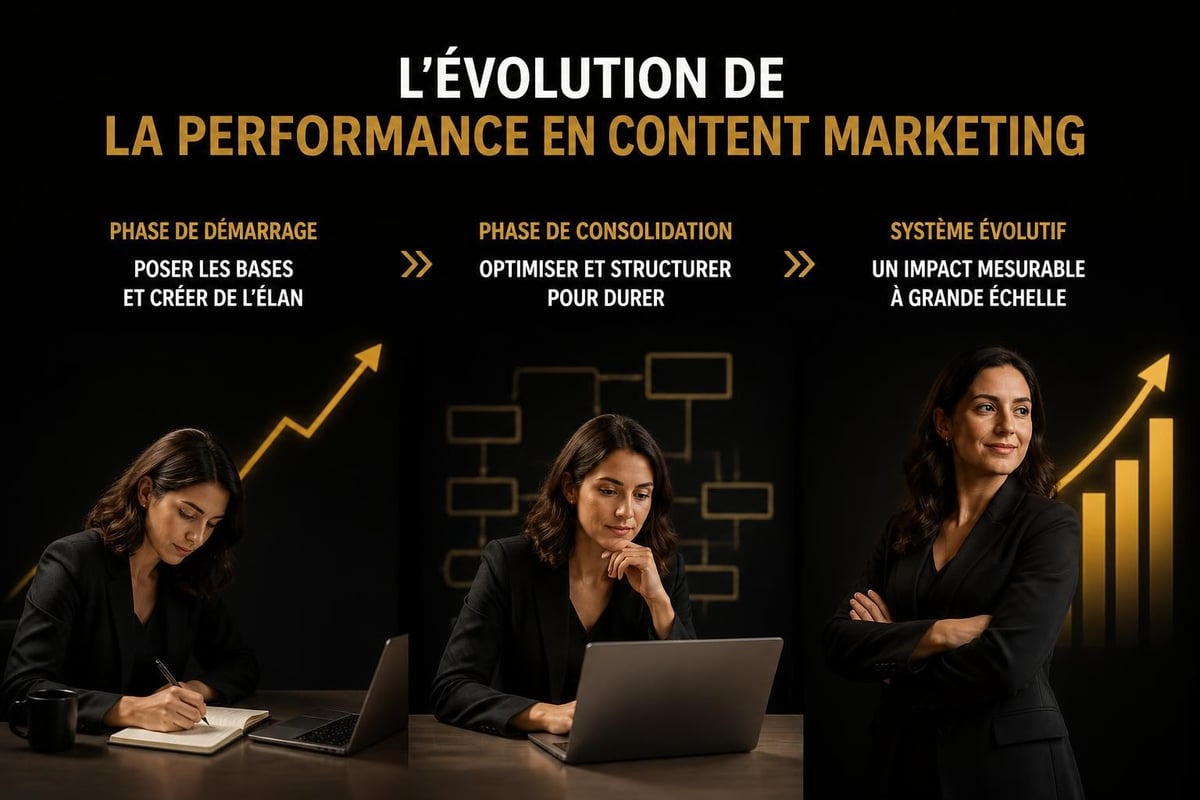 Content marketing results timeline