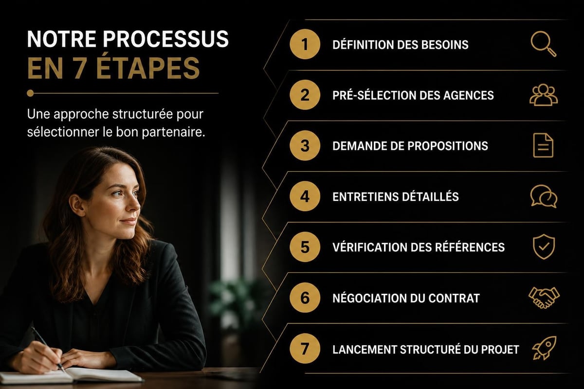Content marketing agency selection steps
