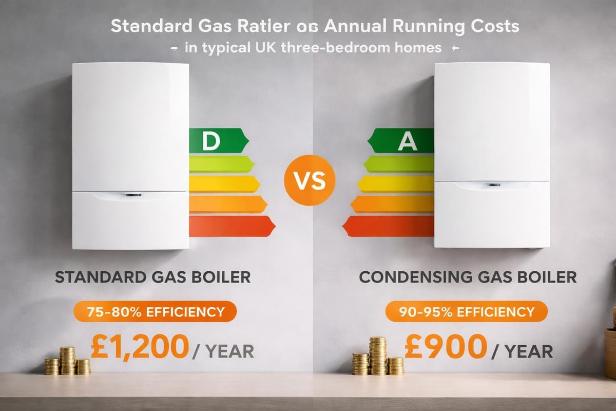 Gas boiler comparison chart
