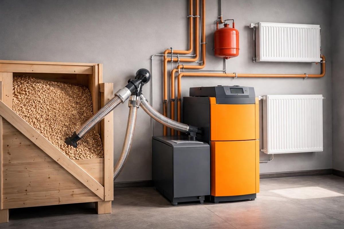 Biomass heating components