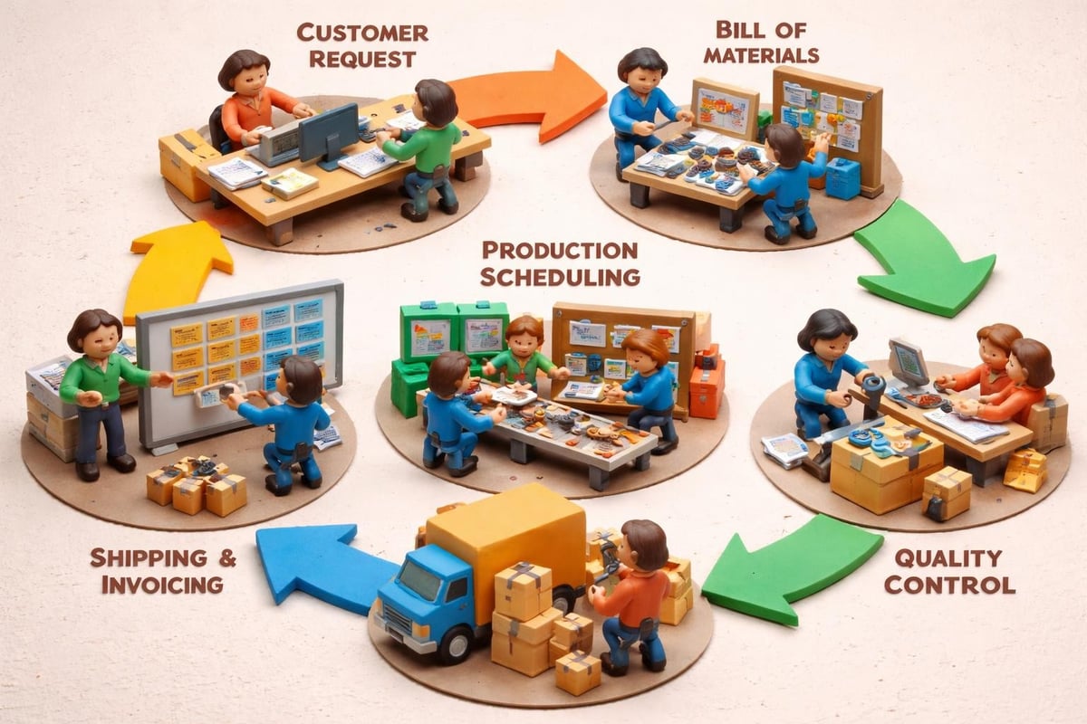 Manufacturing ERP workflow