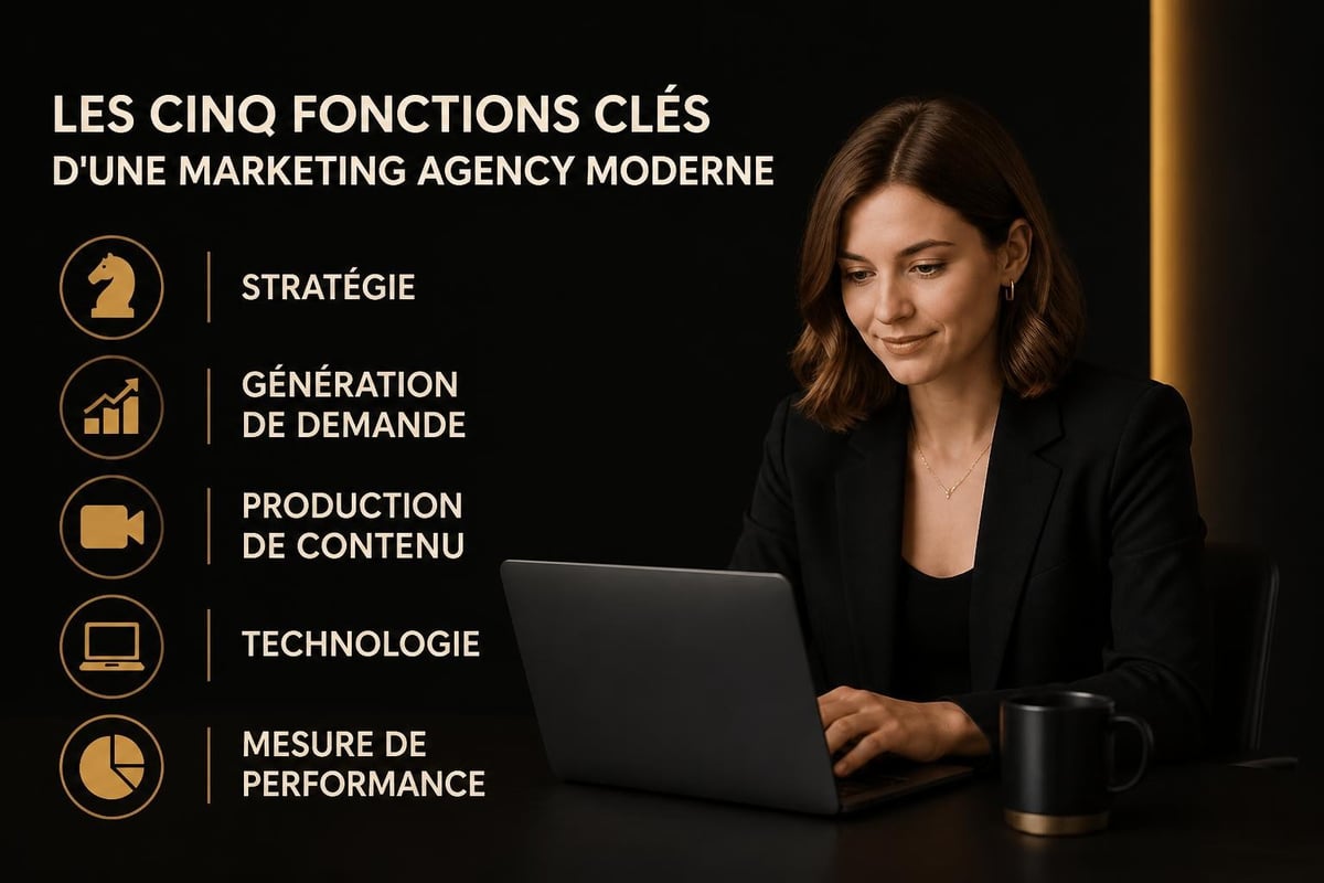 Fonctions intégrées d'une agence marketing