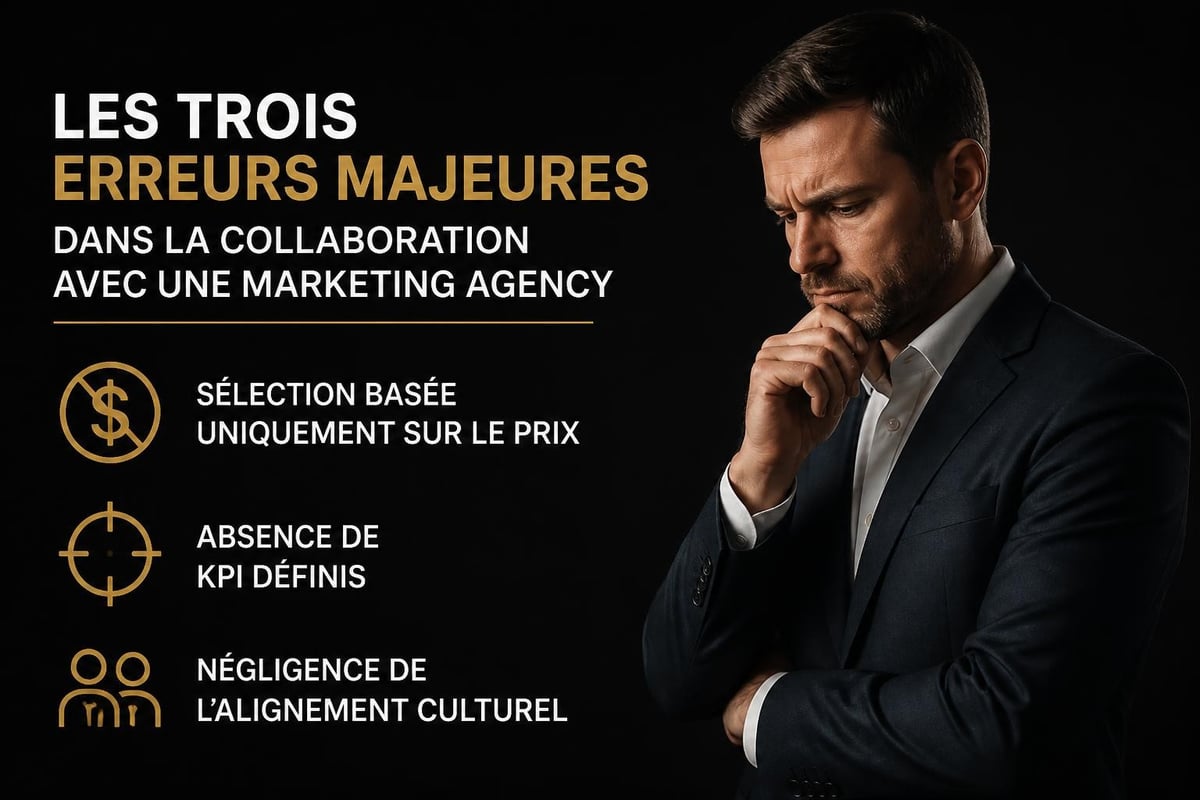 Erreurs courantes avec les agences marketing