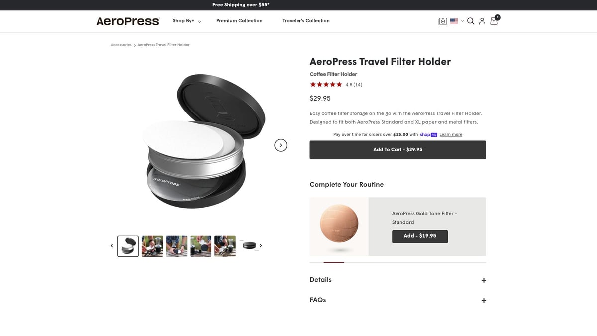 7 Best Travel Coffee Essentials for 2026: Sip Anywhere - AeroPress Travel Filter Holder