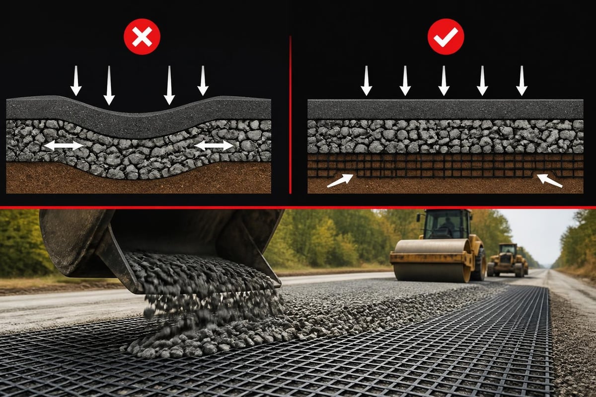 Geosynthetic reinforcement benefits