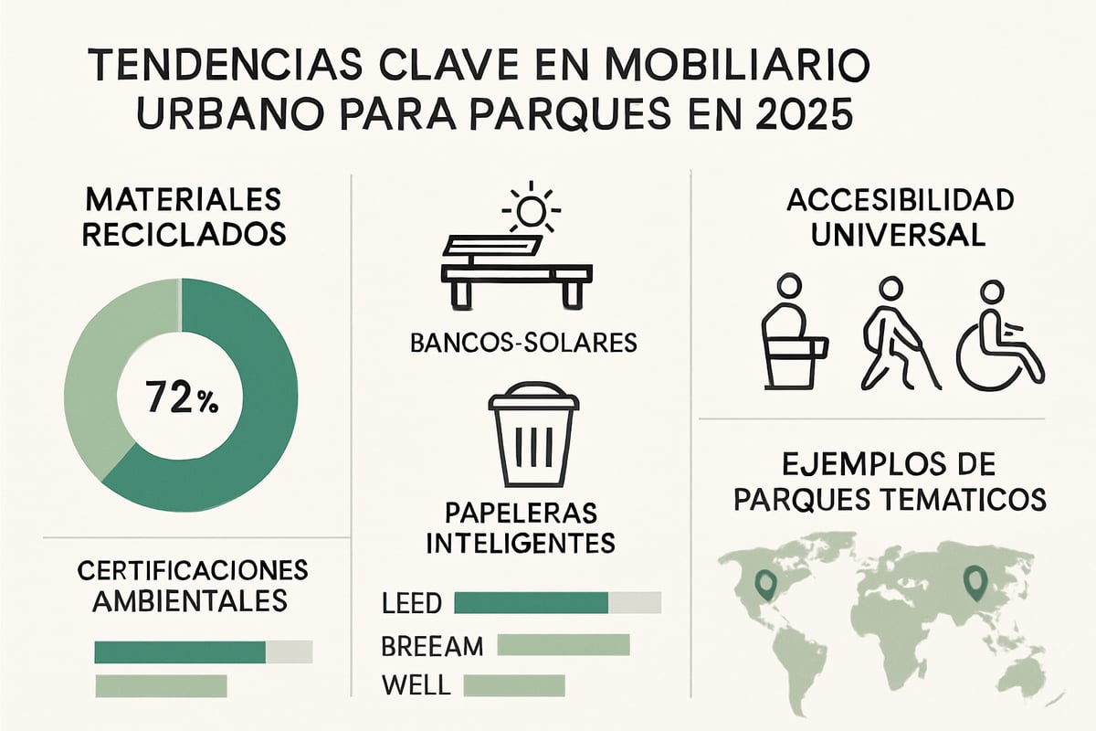 Tendencias e innovación en mobiliario urbano para parques 2026