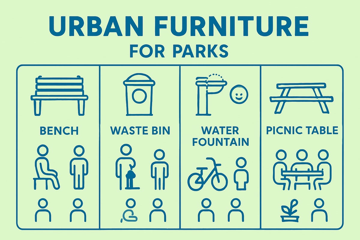 ¿Qué es el mobiliario urbano para parques?