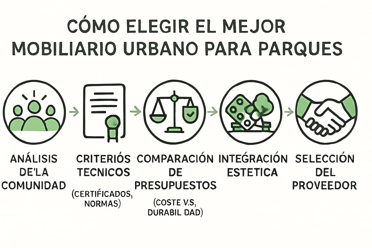 Cómo elegir el mejor mobiliario urbano para parques