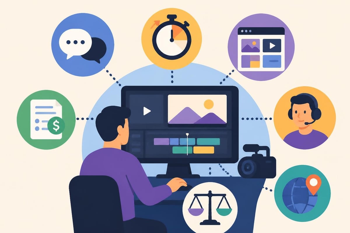 Comparing local vs remote video editing services